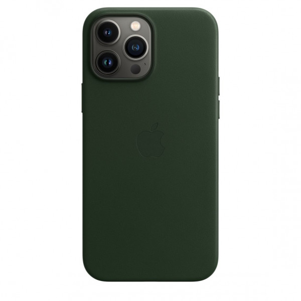 Фото - Чехол для смартфона Apple iPhone 13 Pro Max Leather Case with MagSafe - Sequoia Green (MM1Q3)
