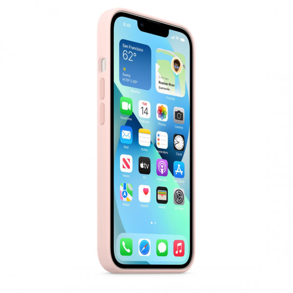 Фото - Чохол для смартфону Apple iPhone 13 Silicone Case with MagSafe – Chalk Pink (MM283)