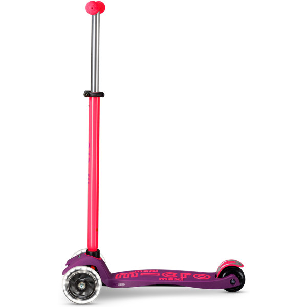 Фото - Двоколісний самокат Micro серії Maxi Deluxe Neon LED - УЛЬТРА РОЖЕВИЙ (MMD233)