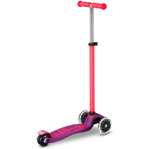 Фото - Двоколісний самокат Micro серії Maxi Deluxe Neon LED - УЛЬТРА РОЖЕВИЙ (MMD233)