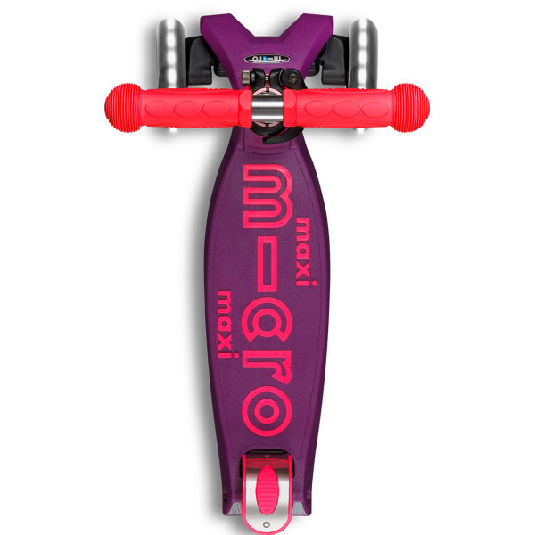 Фото - Двоколісний самокат Micro серії Maxi Deluxe Neon LED - УЛЬТРА РОЖЕВИЙ (MMD233)