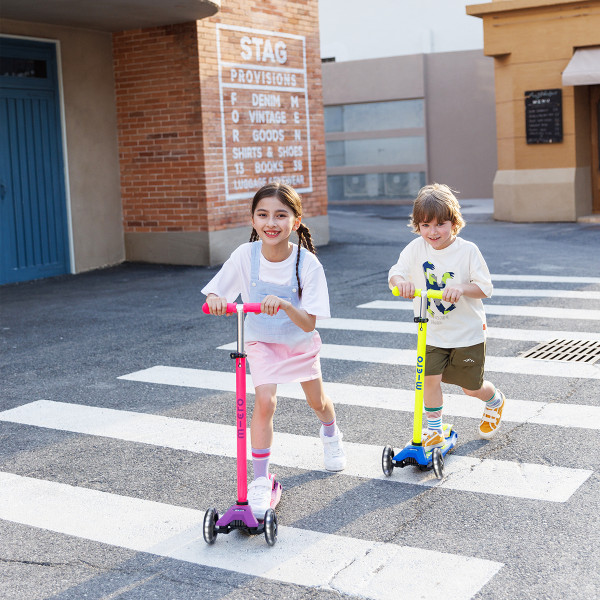 Фото - Двоколісний самокат Micro серії Maxi Deluxe Neon LED - УЛЬТРА РОЖЕВИЙ (MMD233)