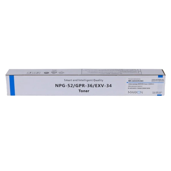 Фото - Картридж-тонер Makkon Canon C-EXV34C для iR ADVANCE C2020/C2025/C2030 Cyan (MN-CAN-EXV34C)