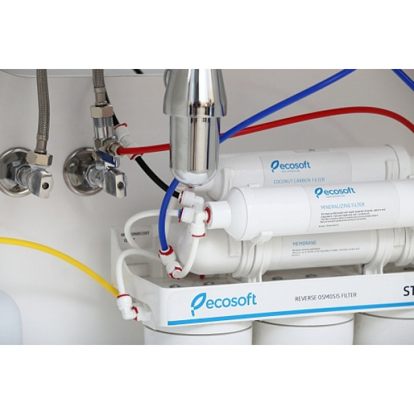 Фото - Система зворотнього осмосу Ecosoft Standard 6-50 з мінералізатором (MO650MECOSTD)