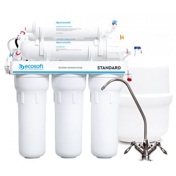 Фото - Система зворотнього осмосу Ecosoft Standard 6-50 з мінералізатором (MO650MECOSTD)