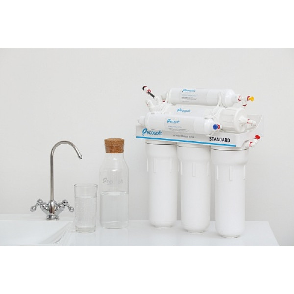 Фото - Система зворотнього осмосу Ecosoft Standard 6-50 з мінералізатором (MO650MECOSTD)
