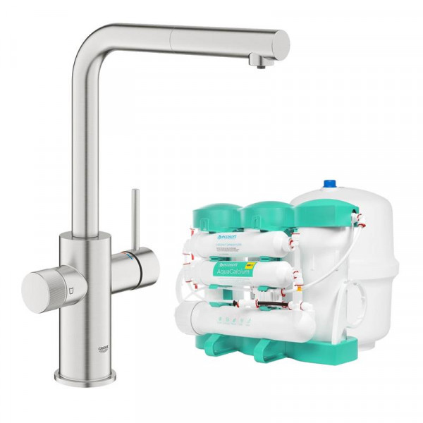 Фото - Смеситель кухонный Grohe Blue Pure Minta + Ecosoft P’URE AQUACALCIUM Mint (MO67530601DC)