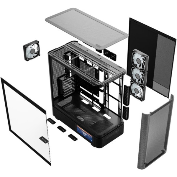 Фото - Корпус Modecom VOLCANO AQ400 ARGB MIDI SIDE (MC-A-AQ400-4FA-B)