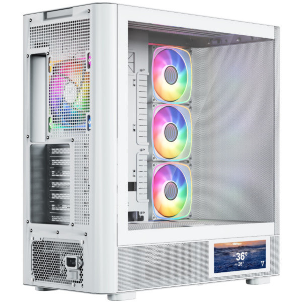 Фото - Корпус Modecom VOLCANO AQ400 ARGB MIDI SIDE (MC-A-AQ400-4FA-W)