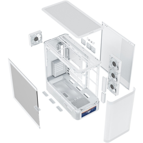 Фото - Корпус Modecom VOLCANO AQ500 ARGB MIDI FRONT (MC-A-AQ500-4FA-W)