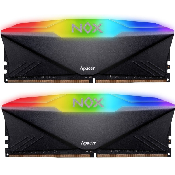 Фото - Память DDR Apacer DDR4 2x16GB/3600 Apacer NOX RGB Black (AH4U32G36C25YNBAA-2)