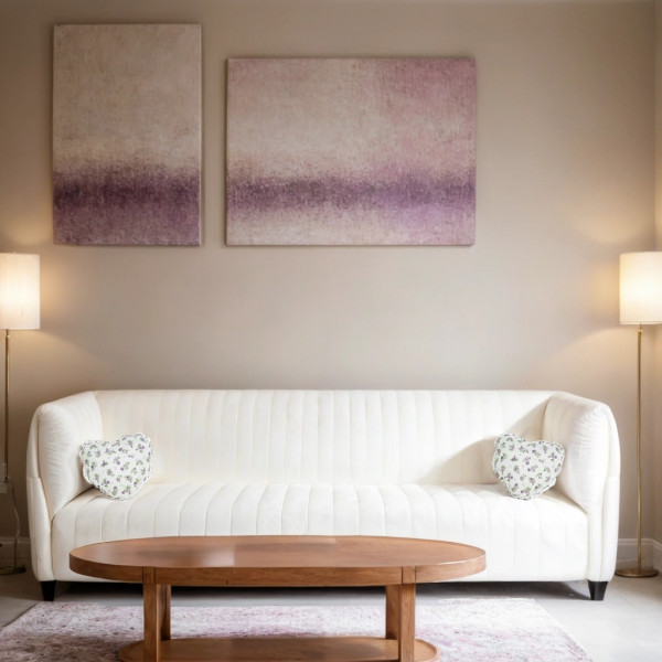 Фото - Подушка декоративная Прованс сердце Lilac Rose с кружевом 35х35 см (003704)