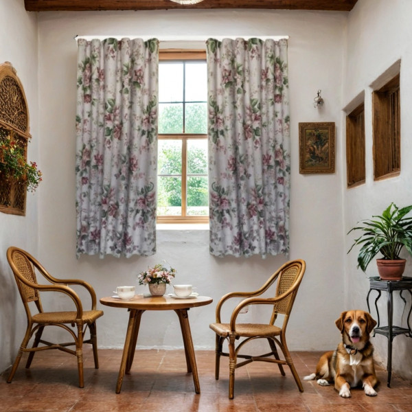 Фото - Комплект штор Прованс Глория Розы 136х170 см (014616)