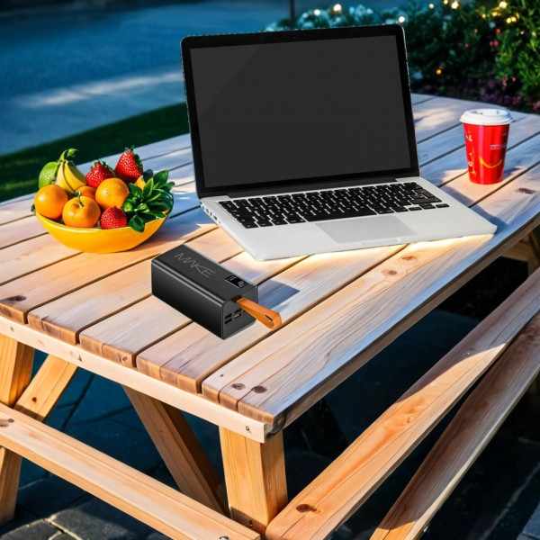 Фото - Батарея мобільна MAKE 22.5W PD+QC 50000 mAh Black (MPB-501BK)