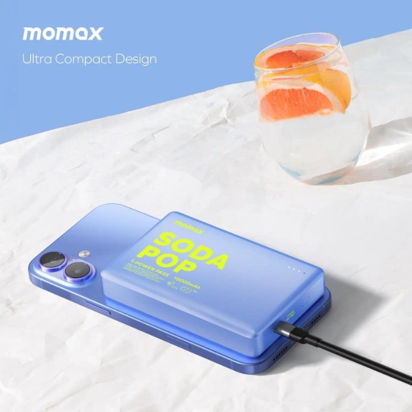 Фото - Батарея мобильная Momax 10000MAH BLUE (IP137AB)