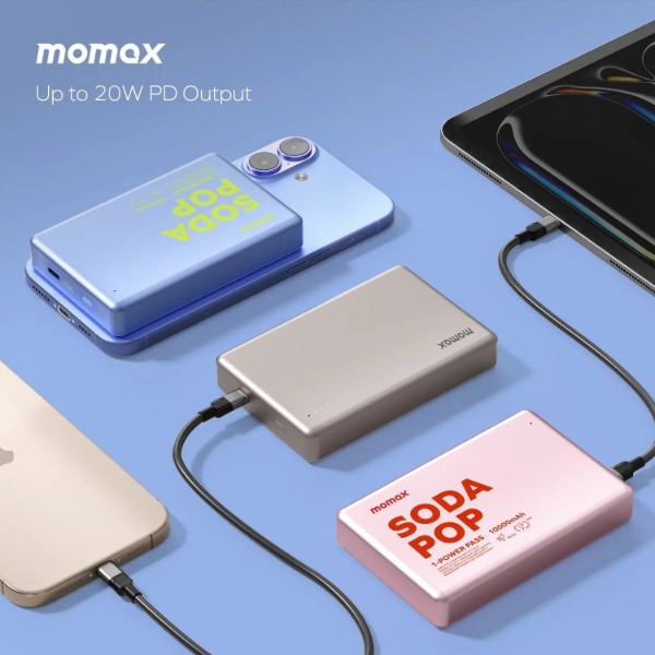 Фото - Батарея мобильная Momax 10000MAH PINK (IP137AP2)