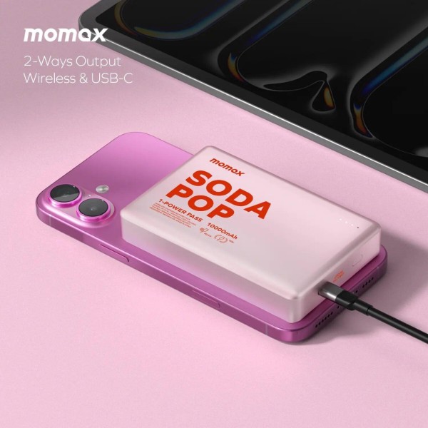 Фото - Батарея мобильная Momax 10000MAH PINK (IP137AP2)