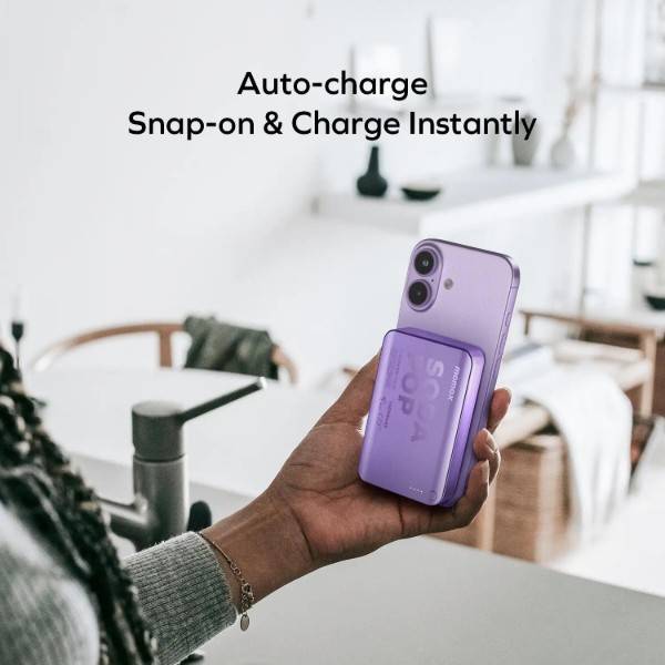 Фото - Батарея мобильная Momax 10000MAH PURPLE (IP166U)