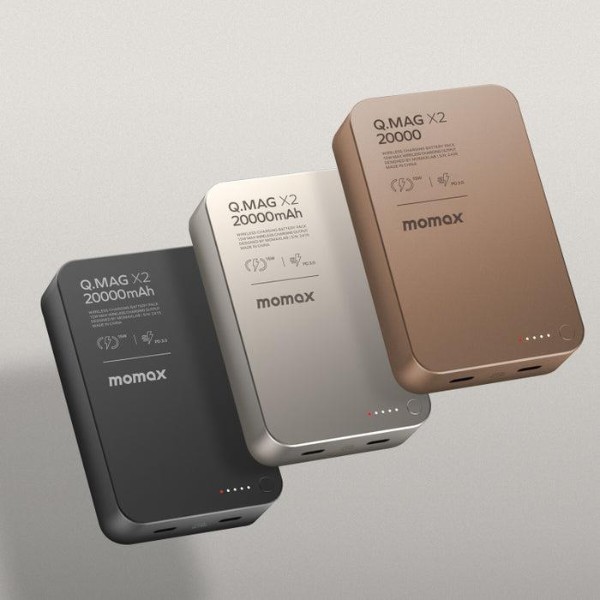 Фото - Батарея мобільна Momax 20000MAH Q.MAG X2 BLACK (IP133D)