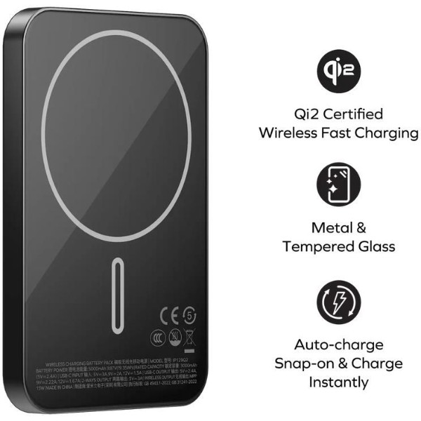 Фото - Батарея мобильная Momax 5000MAH BLACK (IP129Q2D)