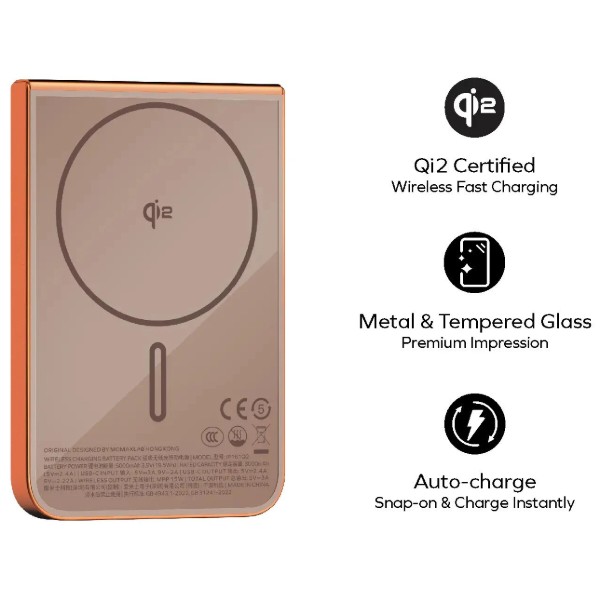 Фото - Батарея мобильная Momax 5000MAH BLACK (IP161Q2D)