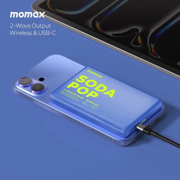 Фото - Батарея мобильная Momax 5000MAH BLUE (IP135AB2)