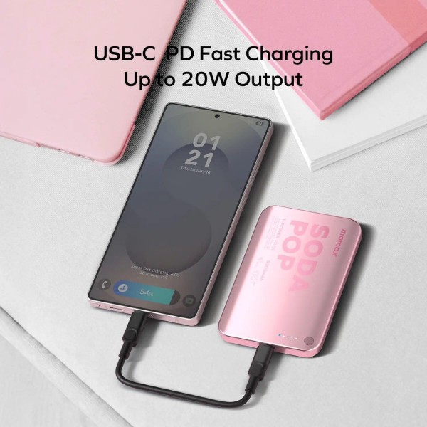 Фото - Батарея мобильная Momax 5000MAH PURPLE (IP165U)