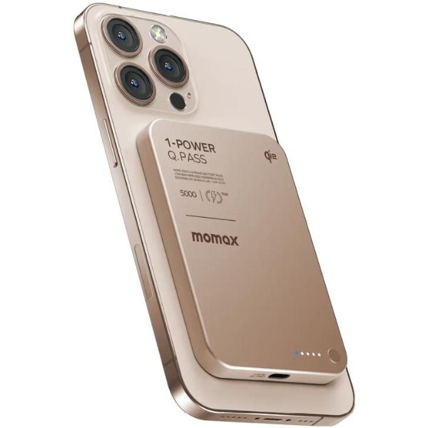 Фото - Батарея мобильная Momax 5000MAH SANDSTONE (IP129Q2L2)