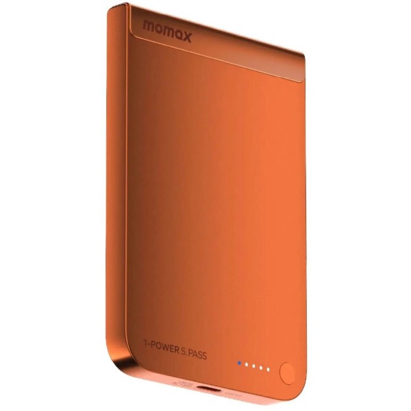 Фото - Батарея мобільна Momax 5000MAH SOLAR ORANGE (IP161Q2M)