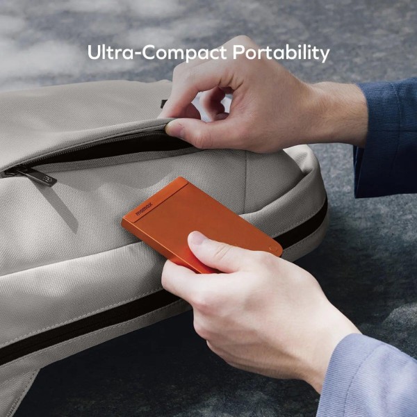 Фото - Батарея мобільна Momax 5000MAH SOLAR ORANGE (IP161Q2M)