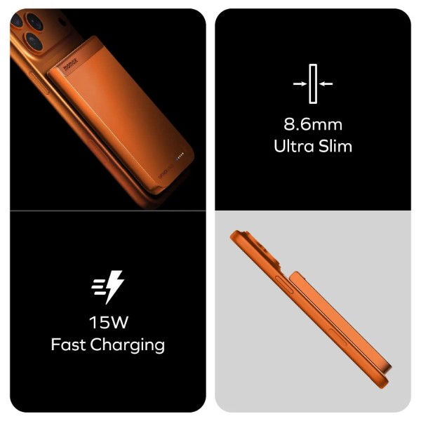 Фото - Батарея мобільна Momax 5000MAH SOLAR ORANGE (IP161Q2M)