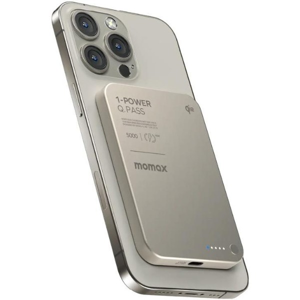 Фото - Батарея мобильная Momax 5000MAH TITANIUM (IP129Q2L)