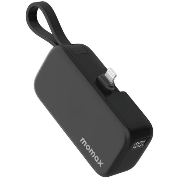 Фото - Батарея мобільна Momax LIGHTNING 5000MAH BLACK (IP130MFID)