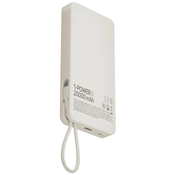 Фото - Батарея мобільна Momax USB-C 20000MAH WHITE (IP153W)