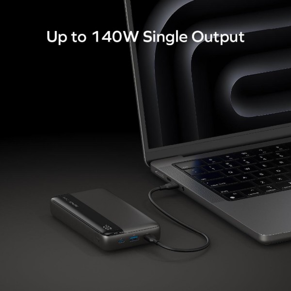 Фото - Батарея мобільна Momax USB-C 25000MAH BLACK (IP150D)