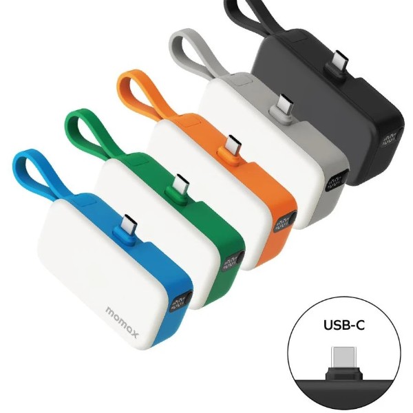 Фото - Батарея мобильная Momax USB-C 5000MAH BLACK (IP130D)