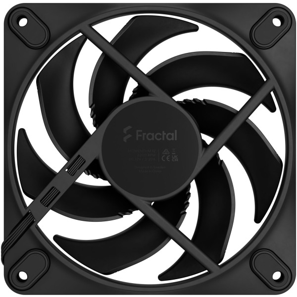 Фото - Корпусний вентилятор Fractal design Momentum 12 Black (FD-F-MO1-1201)