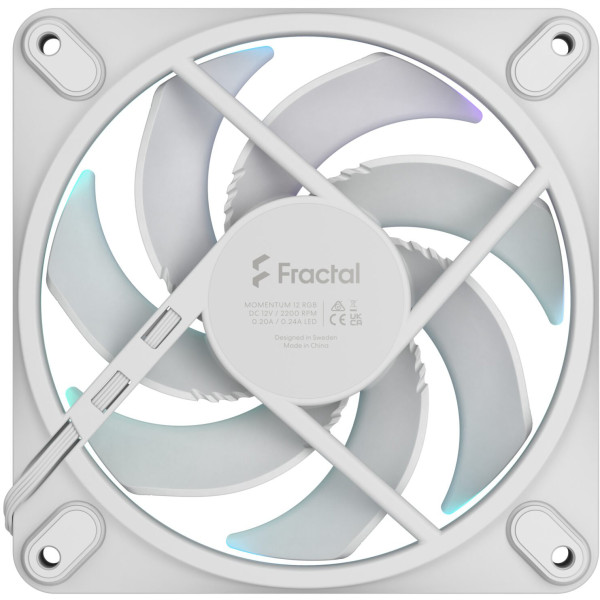 Фото - Корпусний вентилятор Fractal design Momentum 12 RGB White (FD-F-MR1-1202)