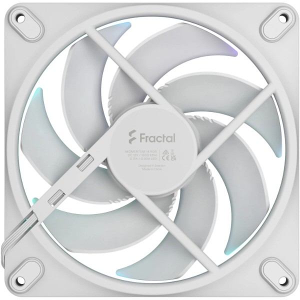 Фото - Корпусний вентилятор Fractal design Momentum 14 RGB White (FD-F-MR1-1402)