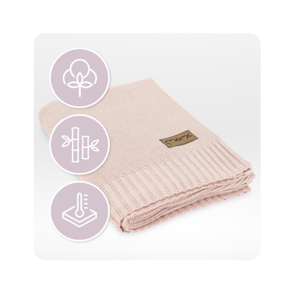 Фото - Плед дитячий літо MoMi HUG Pink