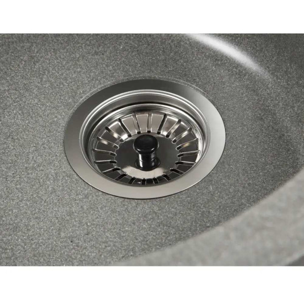 Фото - Мийка кухонна Ventolux MONICA GRAY QUARTZ 620x500x220 см