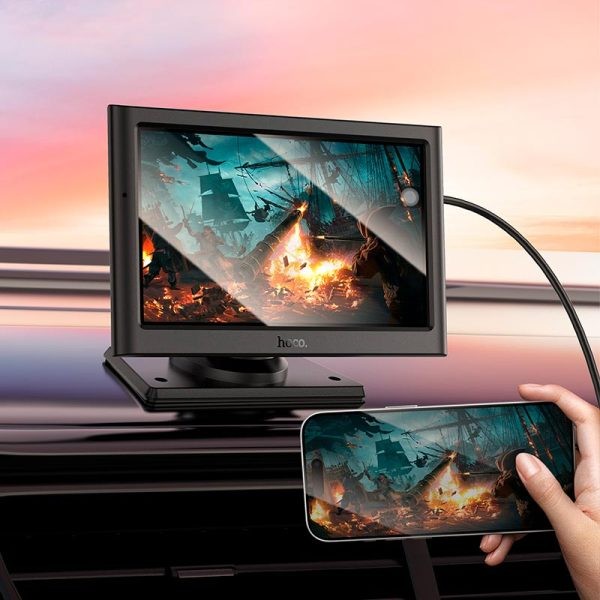 Фото - Монітор авто HOCO HU2 Imogen 7'' Car Wireless Black