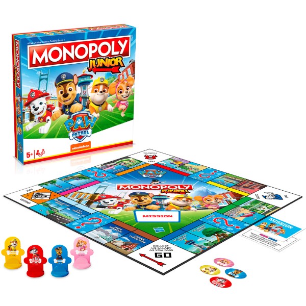 Фото - Настольная игра (5-7 лет) Winning Moves PAW PATROL Movie - Monopoly Junior EN (WM04163-EN1-6)