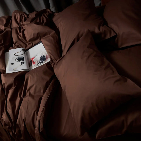 Фото - Комплект постільної білизни Moon&Star Satin Premium Mocha Mood King Size 220x240 нав. 4х50х70 (MS-820010048)