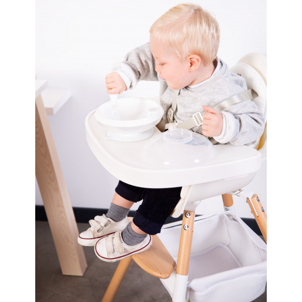 Фото - Піднос до стільчика для годування Childhome Evolu White (CHEVOTSAW)