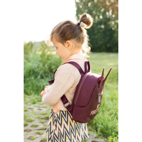 Фото - Рюкзак дитячий Childhome My first bag Aubergine (CWKIDBAU)