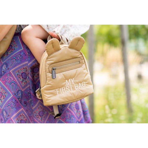 Фото - Рюкзак дитячий Childhome My first bag Puffered Beige (CWKIDBPBE)