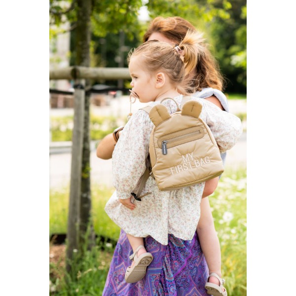 Фото - Рюкзак дитячий Childhome My first bag Puffered Beige (CWKIDBPBE)