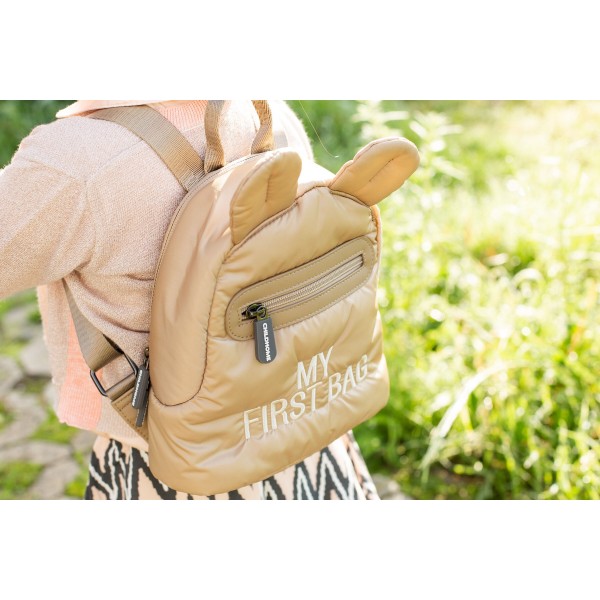 Фото - Рюкзак дитячий Childhome My first bag Puffered Beige (CWKIDBPBE)