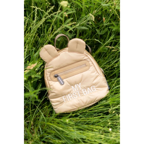 Фото - Рюкзак дитячий Childhome My first bag Puffered Beige (CWKIDBPBE)